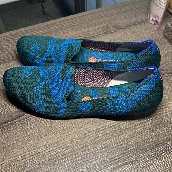 Rothy's Teal and Navy Knit Loafers - Picture 6 of 6